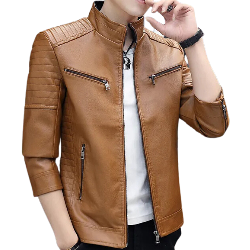 Jaqueta de Couro Masculina Sampaio®